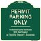 Signmission Designer Series-Permit Parking Only Unauthorized Vehicles, 18" x 18", G-1818-9795 A-DES-G-1818-9795 - alternate 1